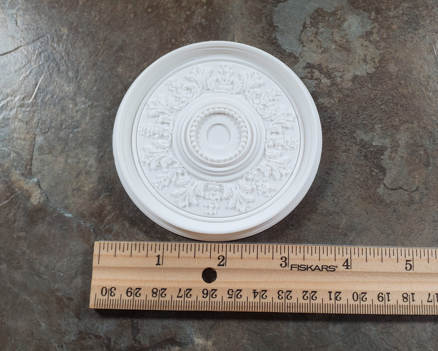 Dollhouse Ceiling Rose Medallion for Battery Lights 1:12 Scale Miniature Style 7