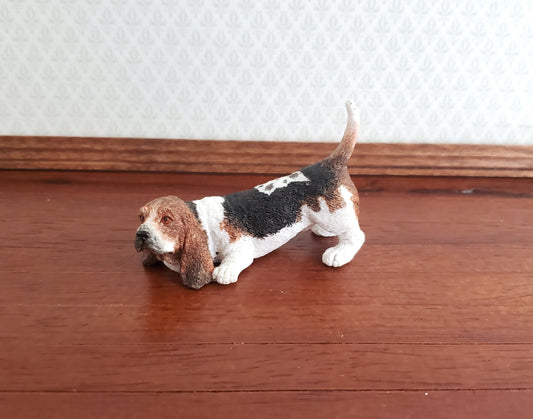 Miniature Dog Basset Hound Playful Stance 1:12 Scale by Falcon