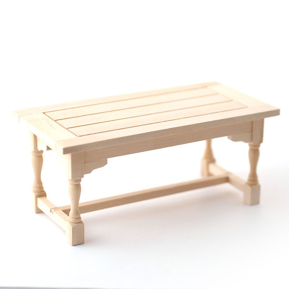 Dollhouse Miniature Kitchen or Prep Table Unfinished Large 1:12 Scale Furniture