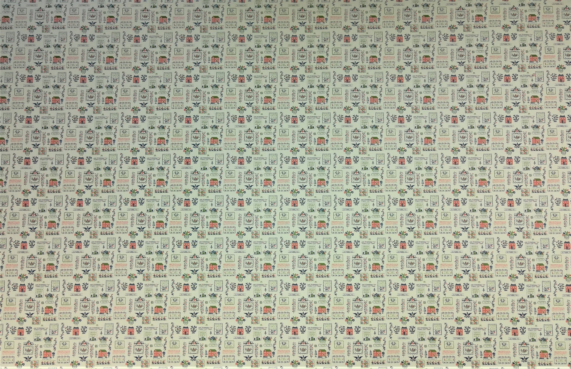 Dollhouse Miniature Wallpaper Kitchen "Mini Sampler" Federal Colonial Style 1:12 Scale