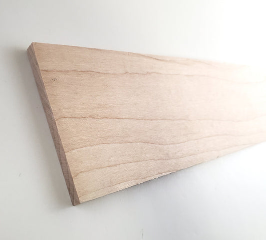 Solid Maple Wood Slat Plank 1/4" Thick x 3" Wide x 12" Long Kiln Dried Woodworking