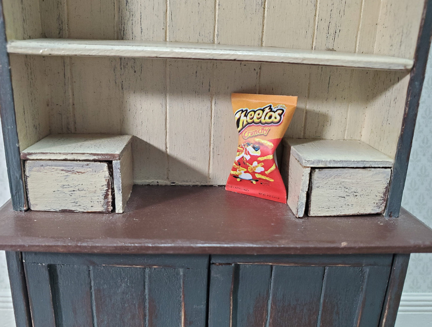 Dollhouse Cheetos Crunchy Snack Bag 1:12 Scale Miniature Food Groceries Kitchen