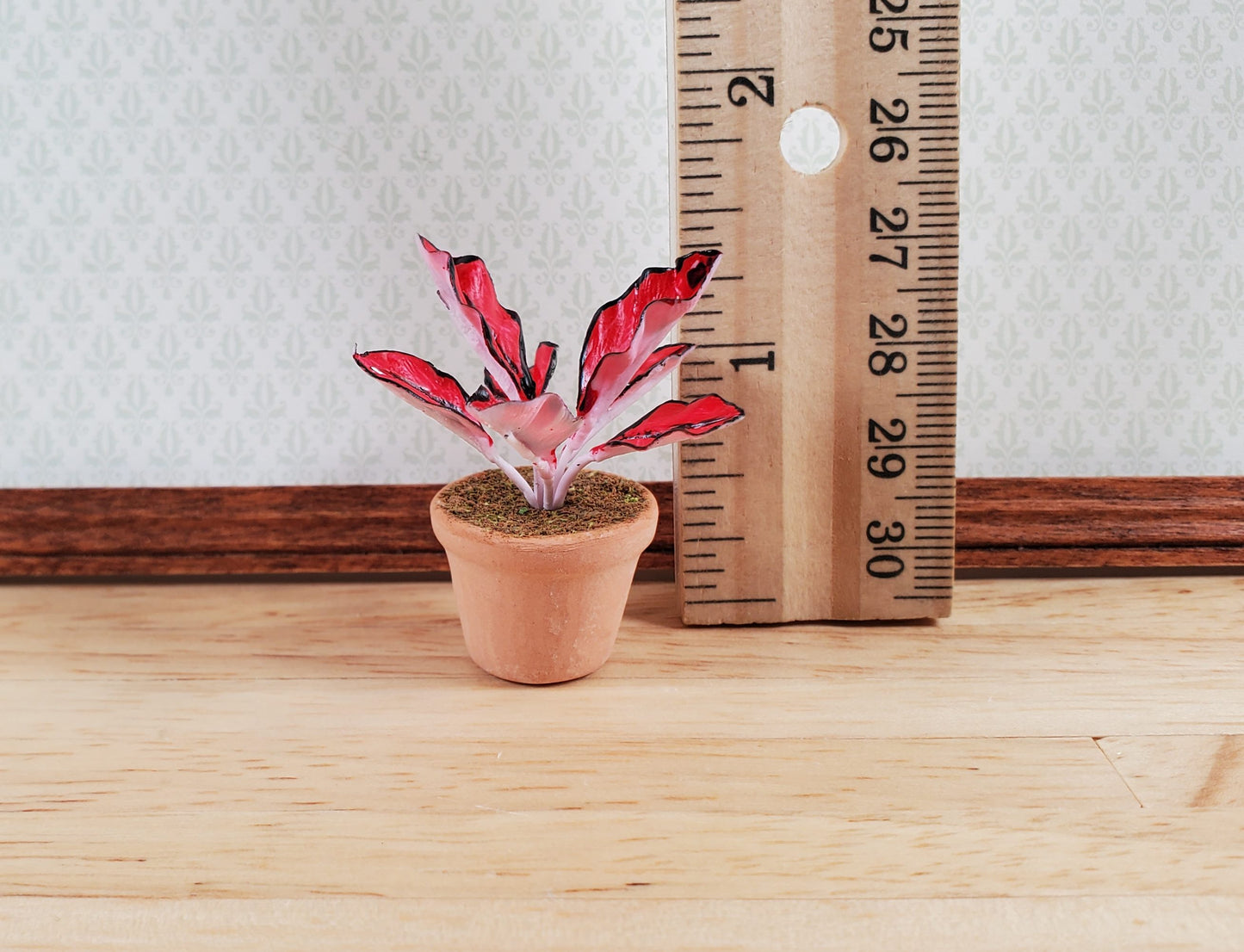 Dollhouse Houseplant Ti Cordyline Potted Plant 1:12 Scale Miniature