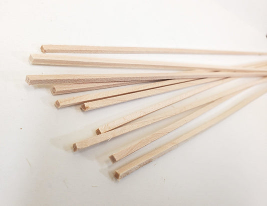 Maple Wood Sticks Posts 3/32 x 3/32 x 18" long 10 Pieces Model Making Dollhouses Dioramas - Miniature Crush