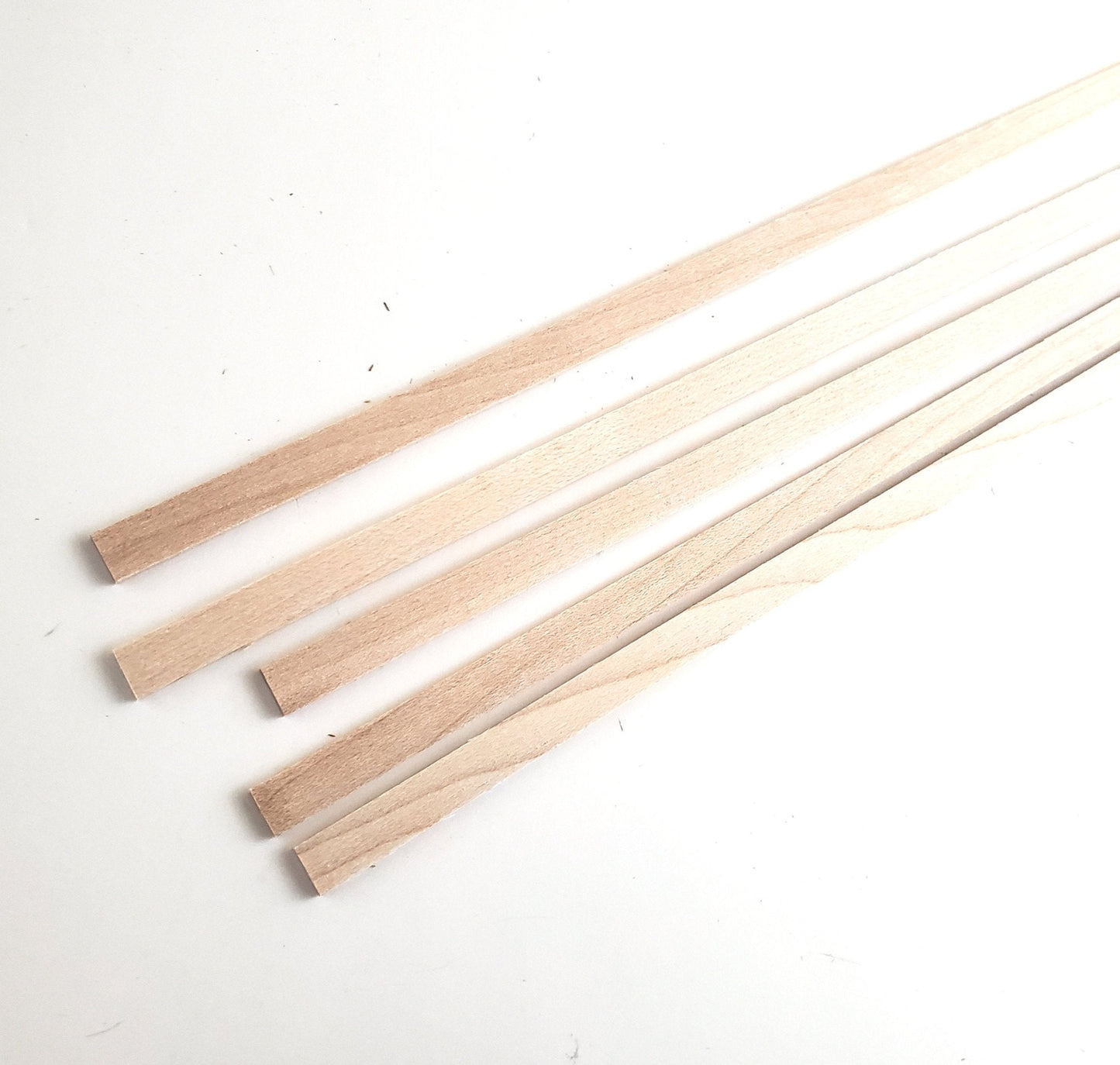 Maple Wood Strips 5 Pieces 1/16" x 1/4" x 18" Long Crafts Models Miniatures - Miniature Crush
