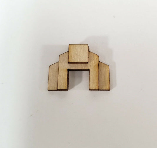 Miniature 1:144 Scale Fireplace Kit Art Deco Style Teeny Tiny DIY Dollhouse - Miniature Crush