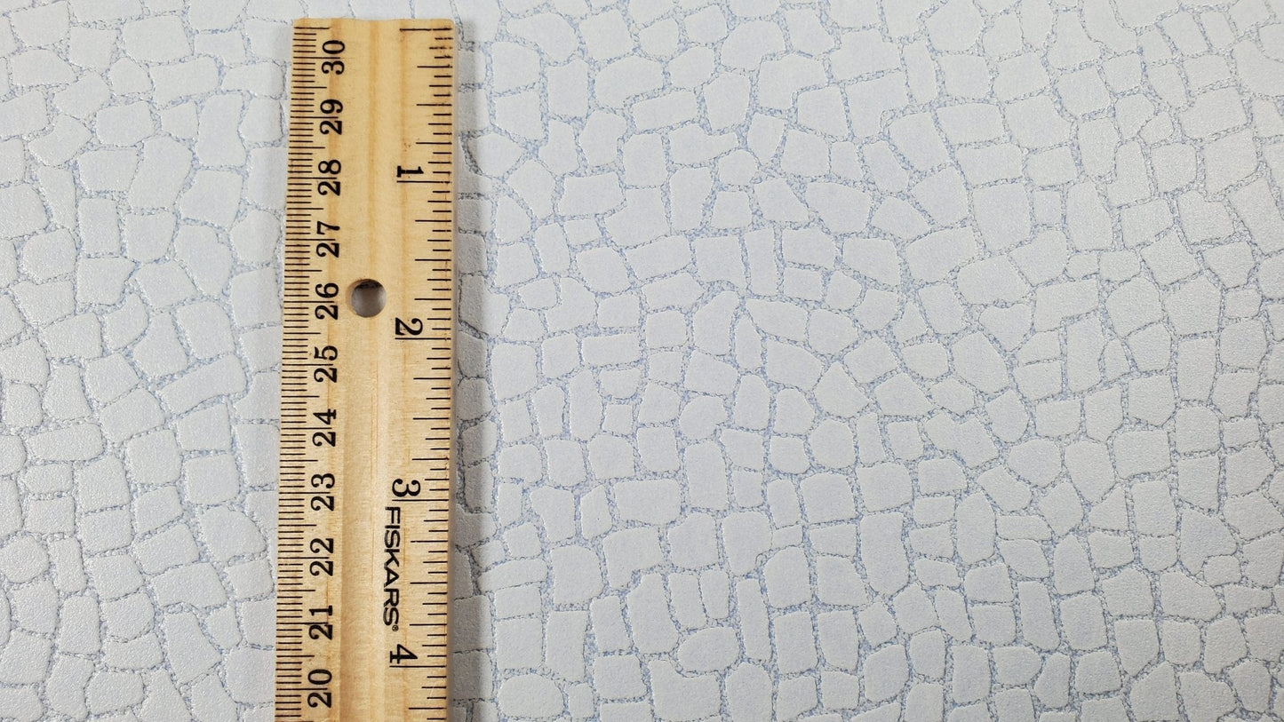 Miniature Cobblestone Path Pavement Sheet Blue Gray Tint Embossed Stone Floor - Miniature Crush
