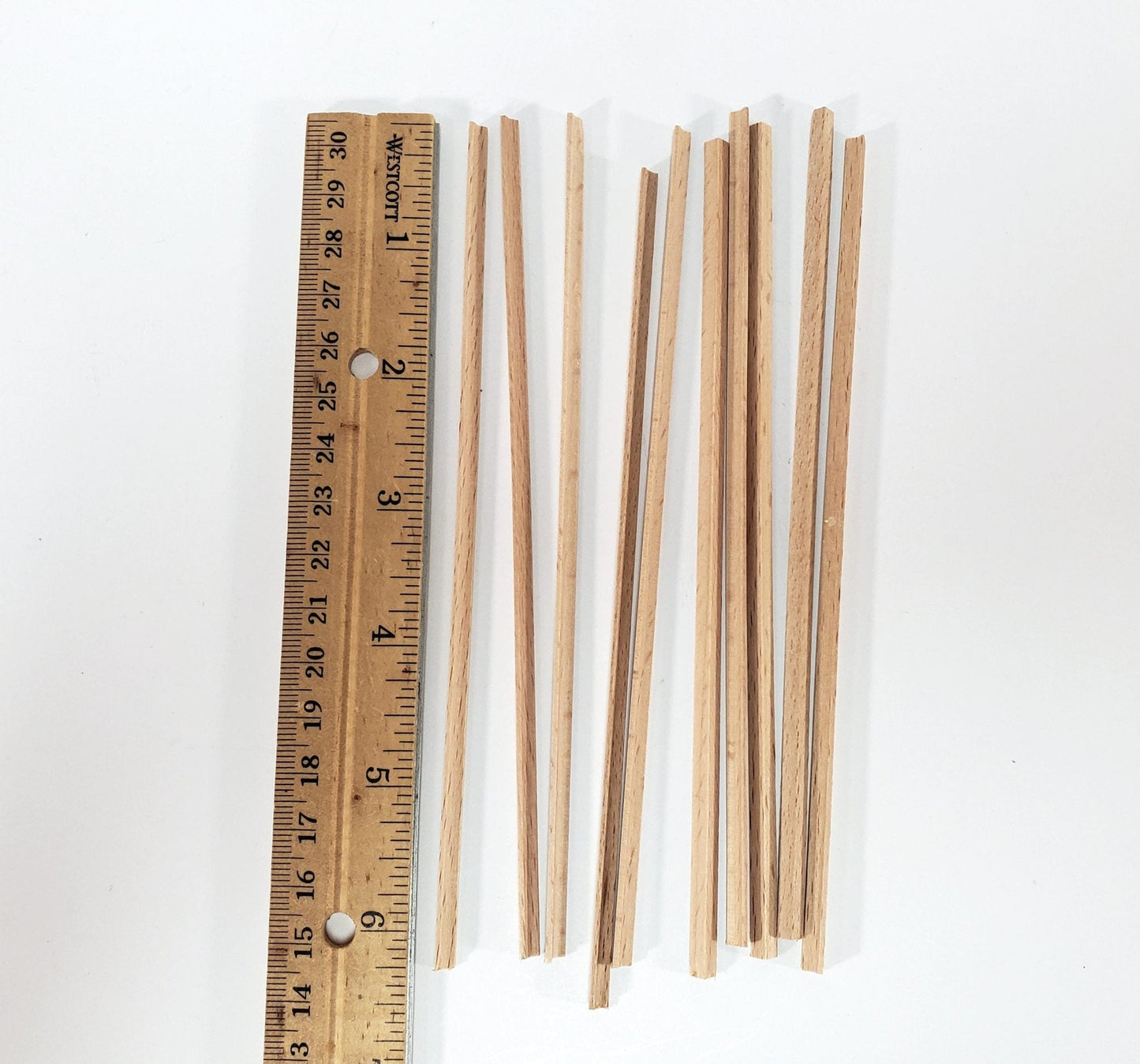 Miniature Cove Molding Trim Wood Strips 10 Pieces 1/8" x 6" long for Dollhouse Building - Miniature Crush