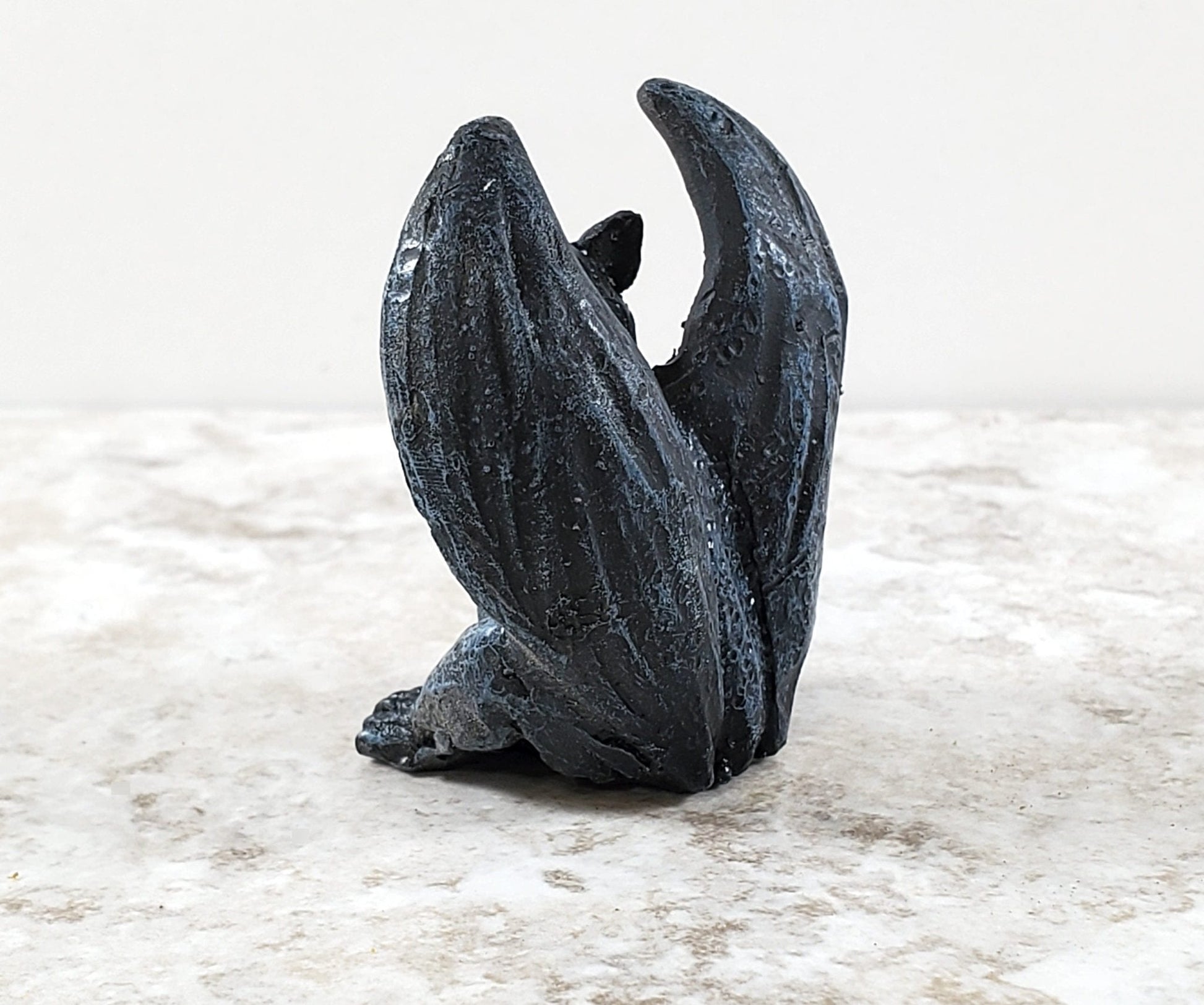 Miniature Gargoyle Goblin Crouching with Wings for Garden 1 1/2" Tall - Miniature Crush