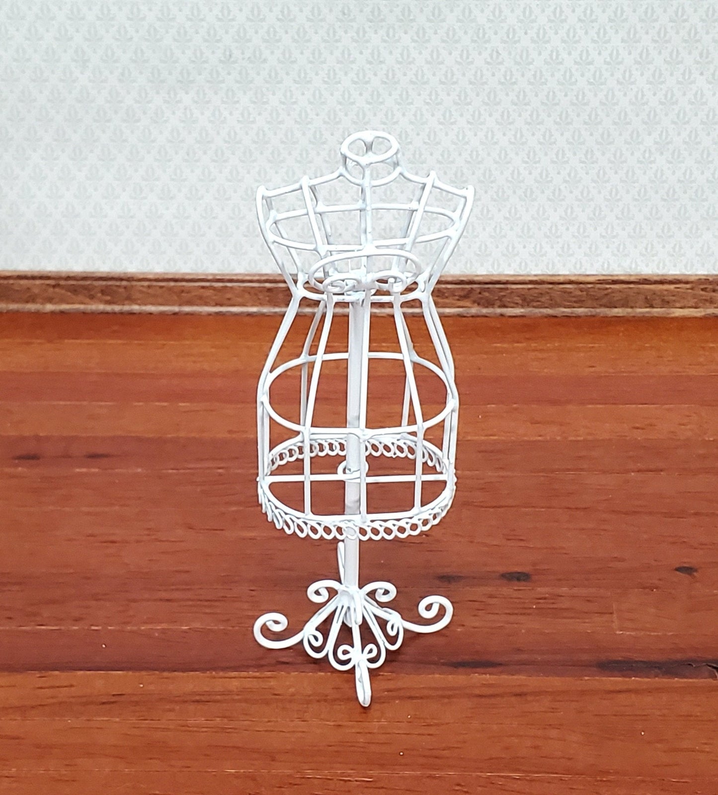 Miniature Mannequin Dressmakers Tailor Dummy Metal White 1:12 Scale Dollhouse Decor - Miniature Crush