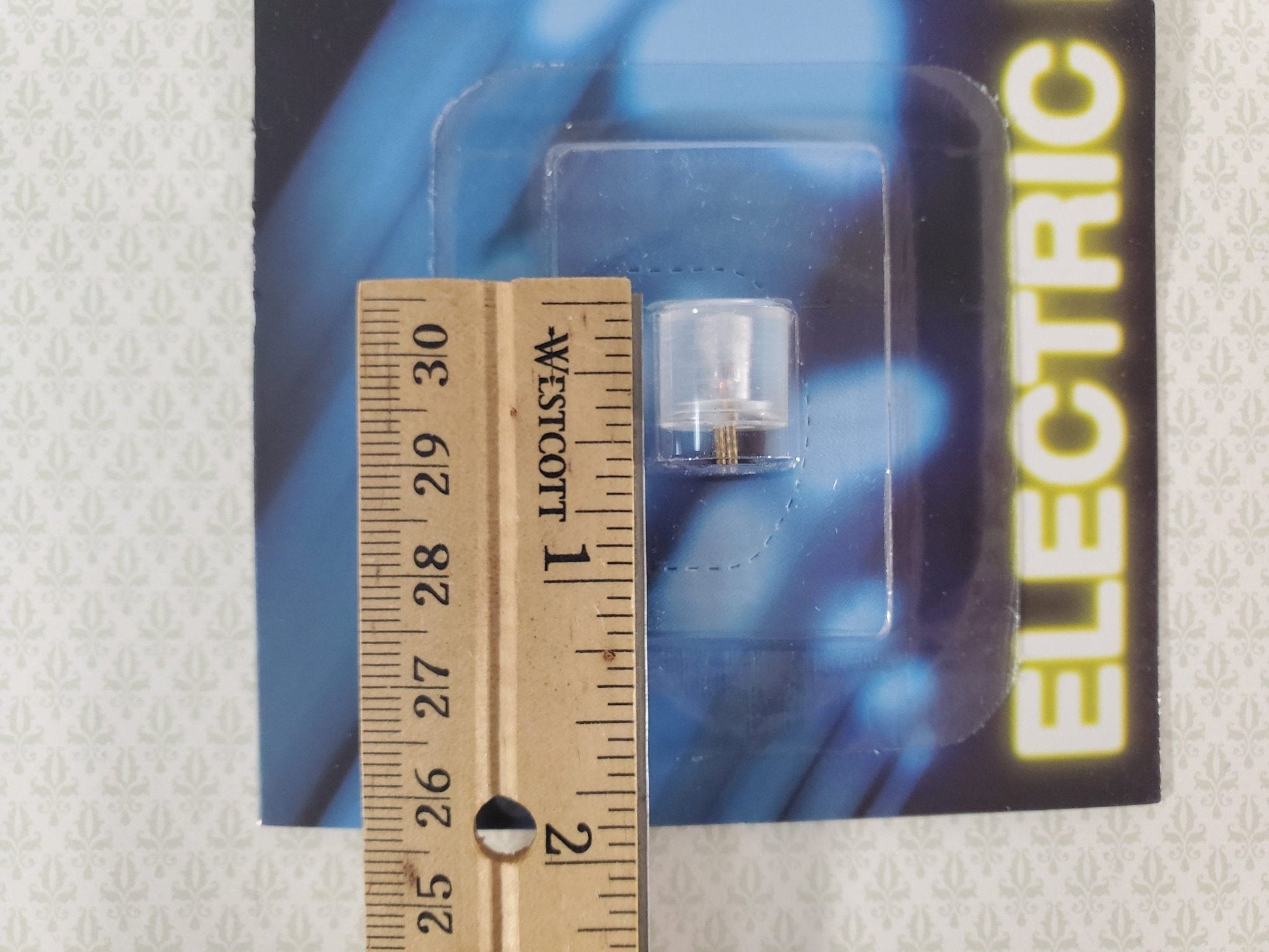 Miniature Pin-In Ceiling Light Large Extra Lighting Works with Tape Wire for Dollhouses - Miniature Crush