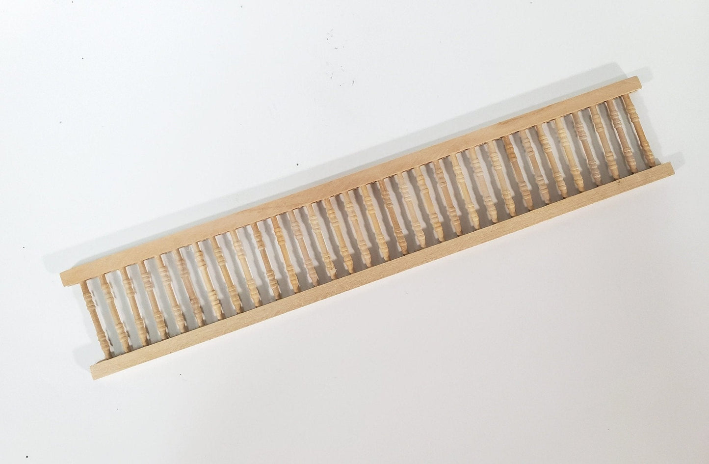 Miniature Porch Railing Assembled x1 Piece 12" for Porches Decks Gardens 1:12 Scale Dollhouses - Miniature Crush