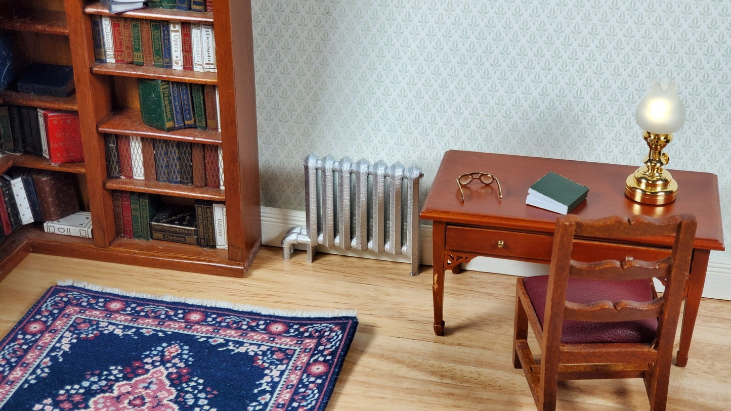 Miniature Radiator Silver Classic Style 1:12 Scale Prop Dollhouse Accessory - Miniature Crush