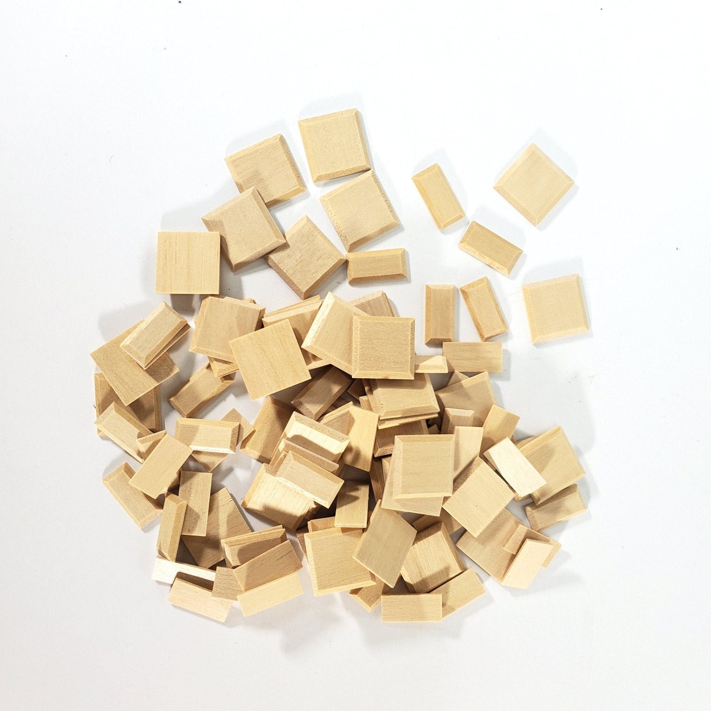 Miniature Small Wood Wall Panels or Corner Stone Bricks 100 Pieces Raised Panels 1:12 Scale - Miniature Crush