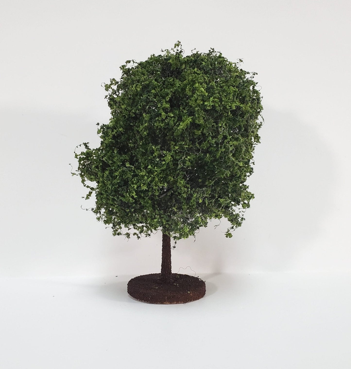 Miniature Tree or Bush Light Green 4" Tall on a flat base Model Scenery Garden - Miniature Crush
