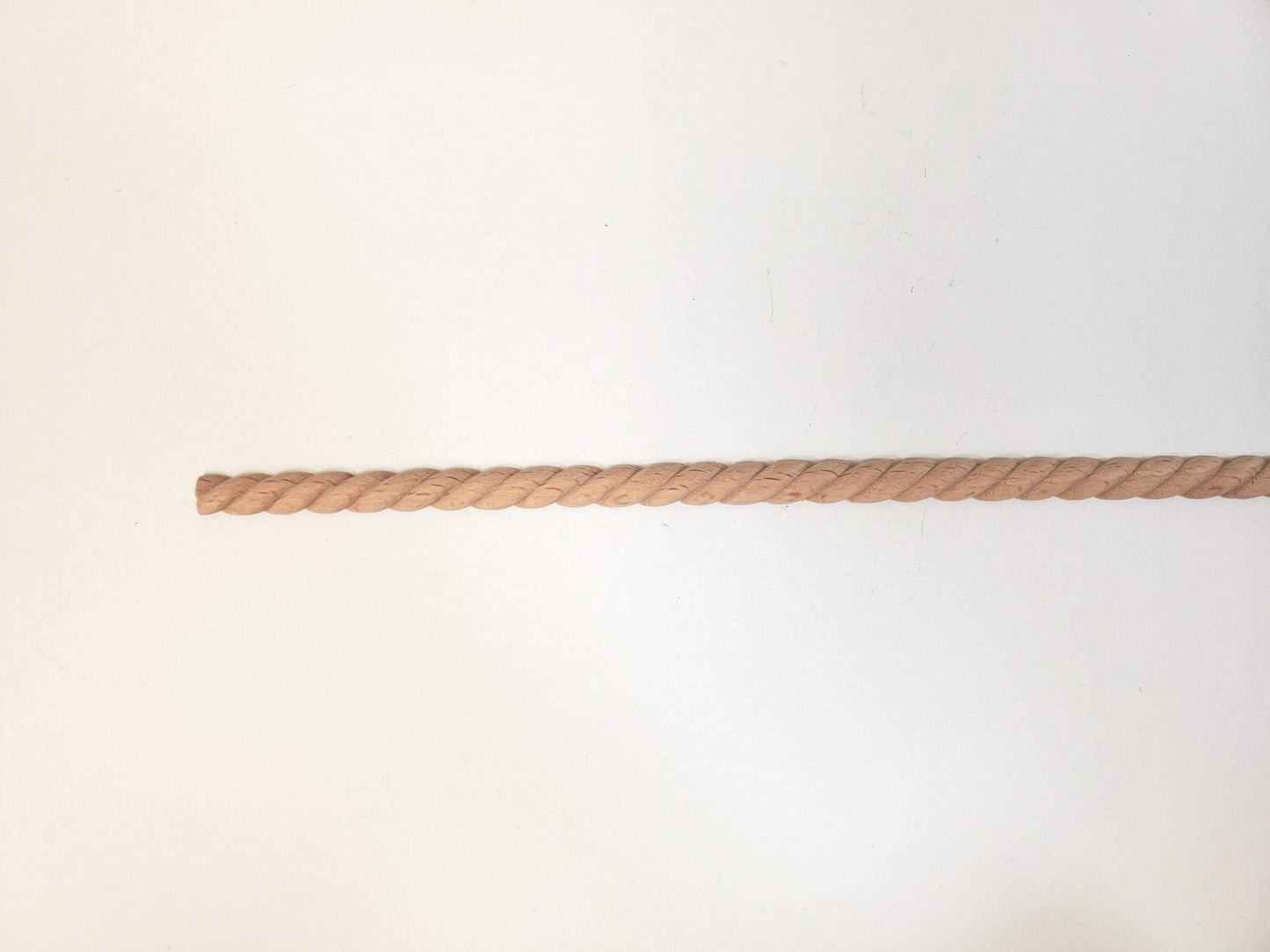 Miniature Wood Trim Flat Back Rope Style Relief Molding 5/16" x 18" Dollhouse Ceilings Walls - Miniature Crush