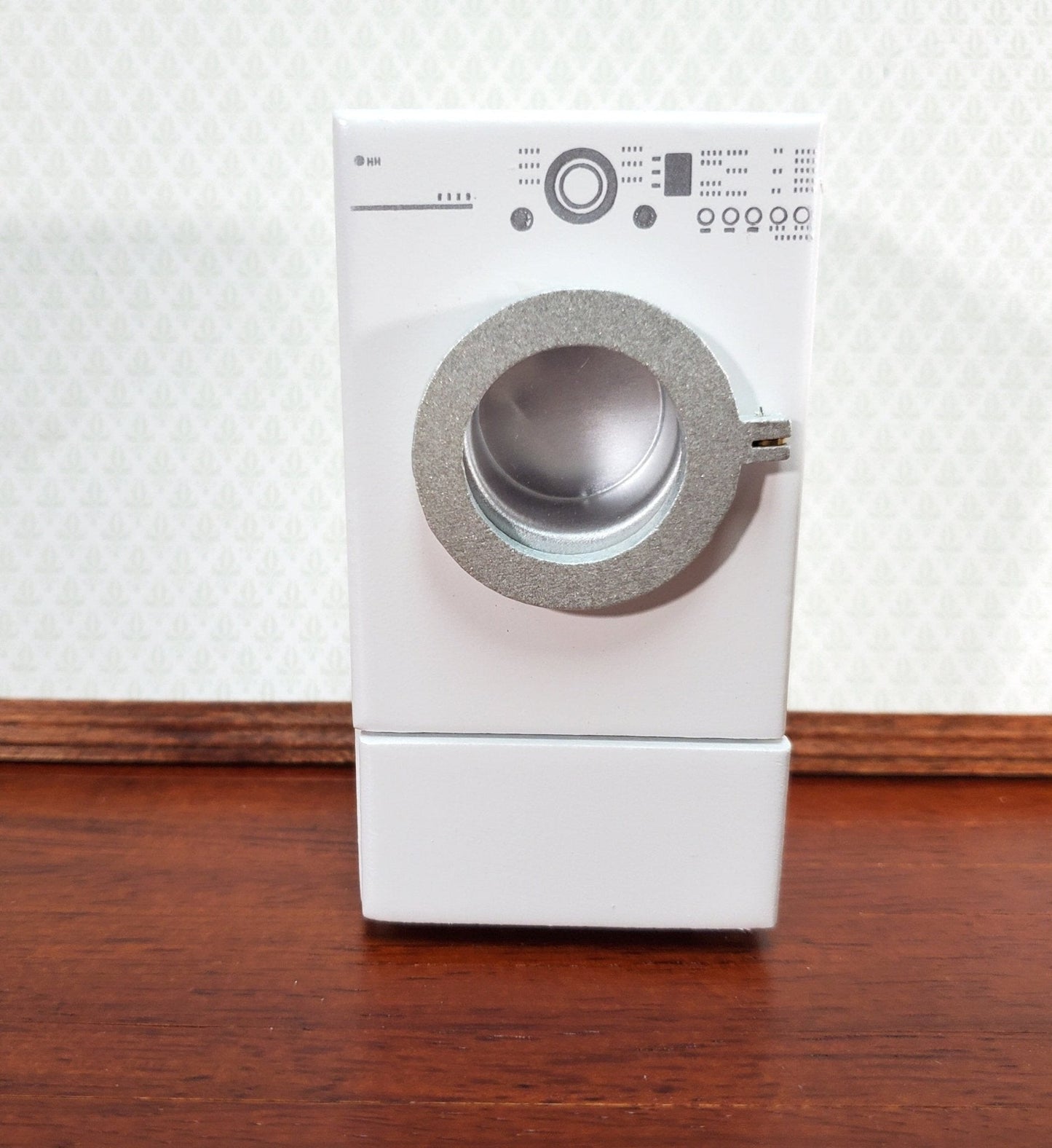 Modern Dollhouse Dryer in WHITE Front Load Opening Drawer 1:12 Scale - Miniature Crush