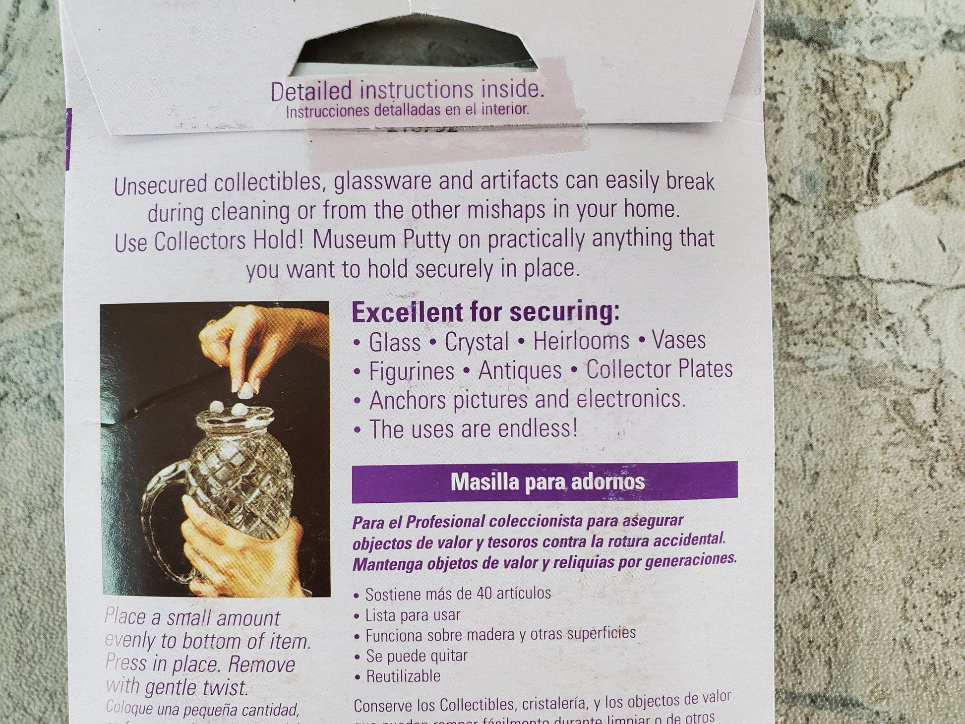 Museum Putty Reusable Craft Putty secure minis in place on ceilings or walls - Miniature Crush