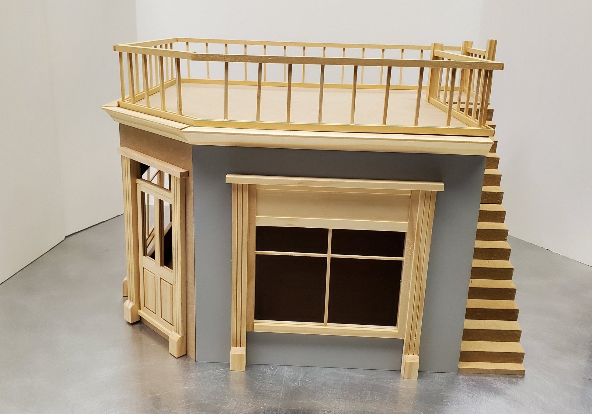 The Corner Shop Part 1 Dollhouse KIT 1:12 Scale Room Box DIY Cafe Bakery Store - Miniature Crush