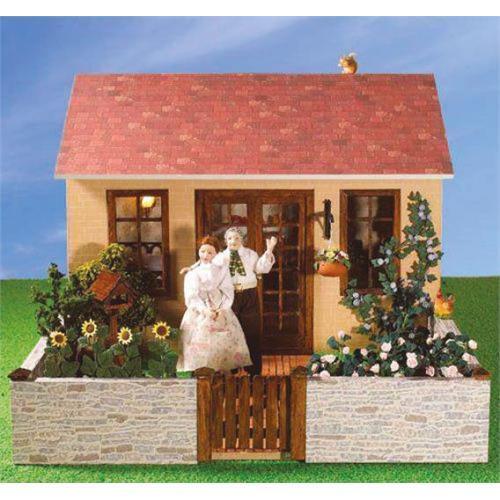 The Garden Pavilion Dollhouse KIT Room Box DIY 1:12 Scale Miniature - Miniature Crush