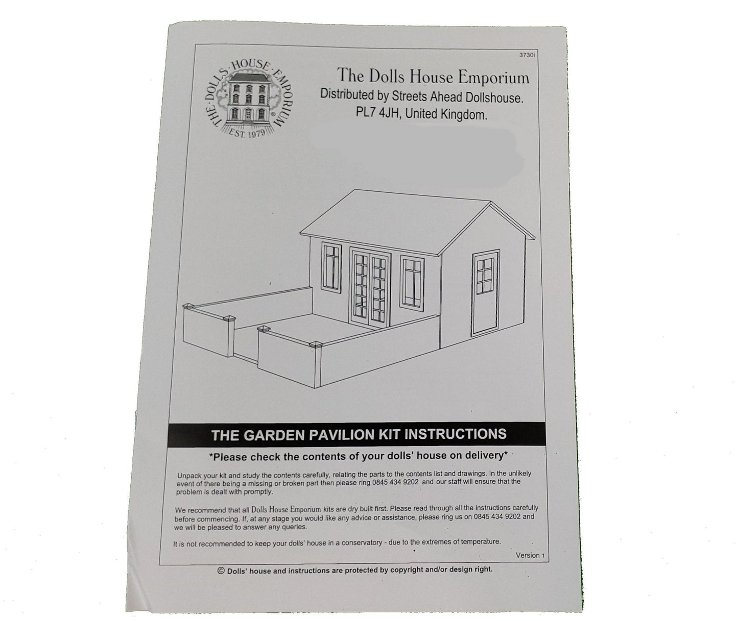 The Garden Pavilion Dollhouse KIT Room Box DIY 1:12 Scale Miniature - Miniature Crush