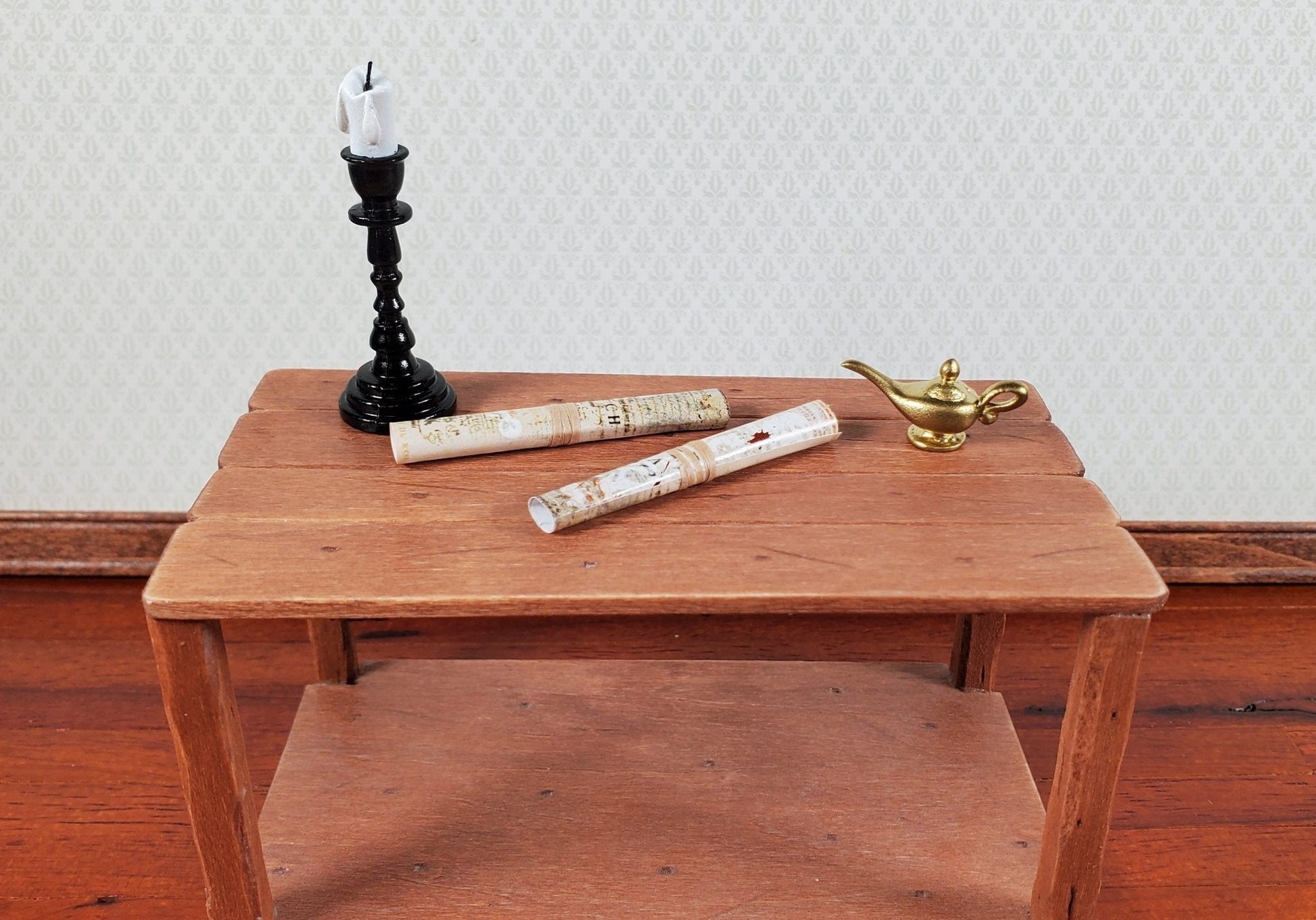 Tiny Miniature Scrolls x2 Dollhouse Prop Accessory 1.75" Long 1:12 Scale - Miniature Crush