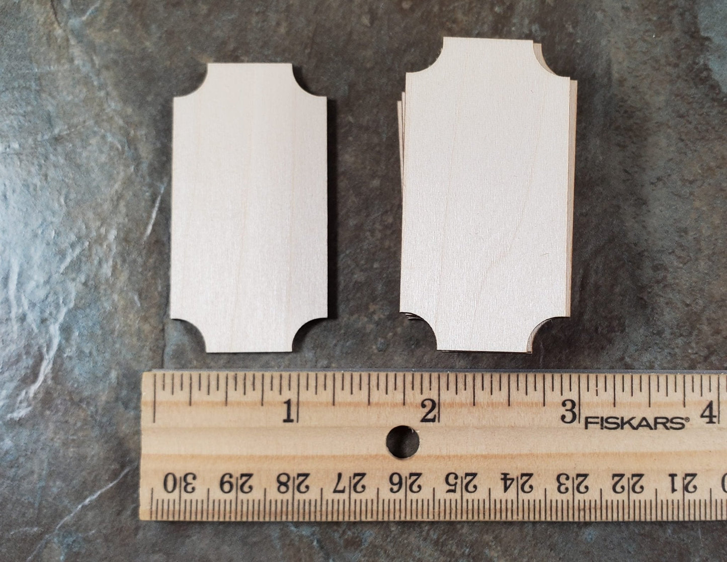 Wood Cut Outs Pieces 10pcs Small Basswood 1/16" thick Blanks Tiles DIY Crafts - Miniature Crush