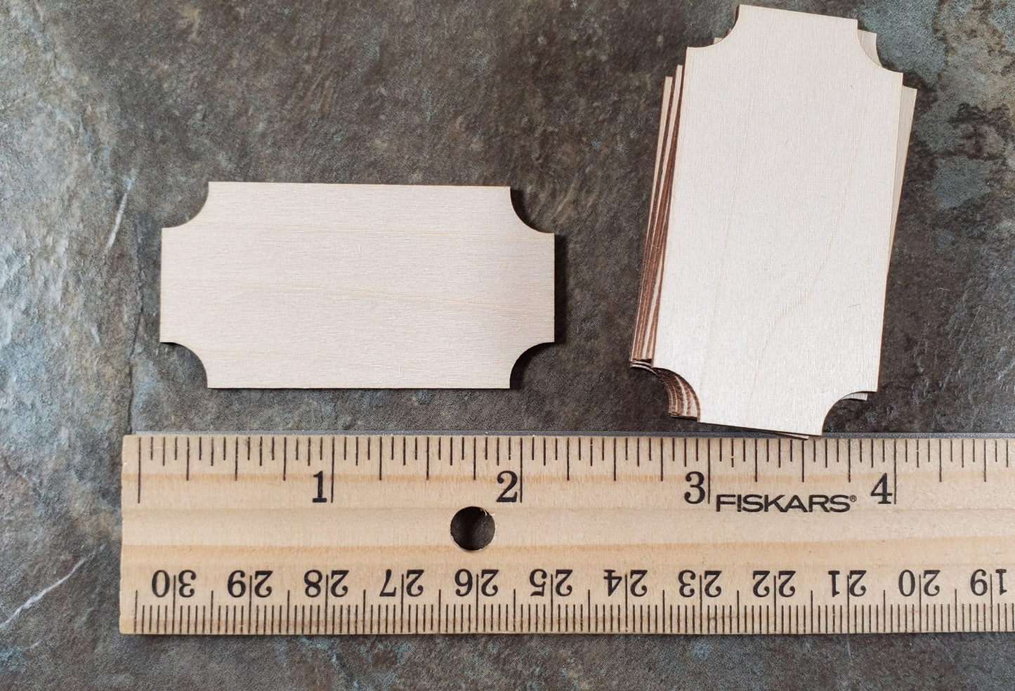 Wood Cut Outs Pieces 10pcs Small Basswood 1/16" thick Blanks Tiles DIY Crafts - Miniature Crush