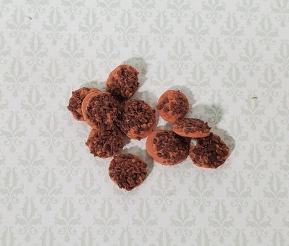 Dollhouse Cookies Set of 10 Chocolate Chip 1:12 Scale Miniatures Food Groceries