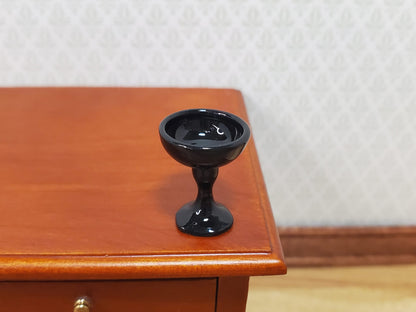 Dollhouse Black Margarita Glass 1:12 Scale Miniature Halloween Dishes