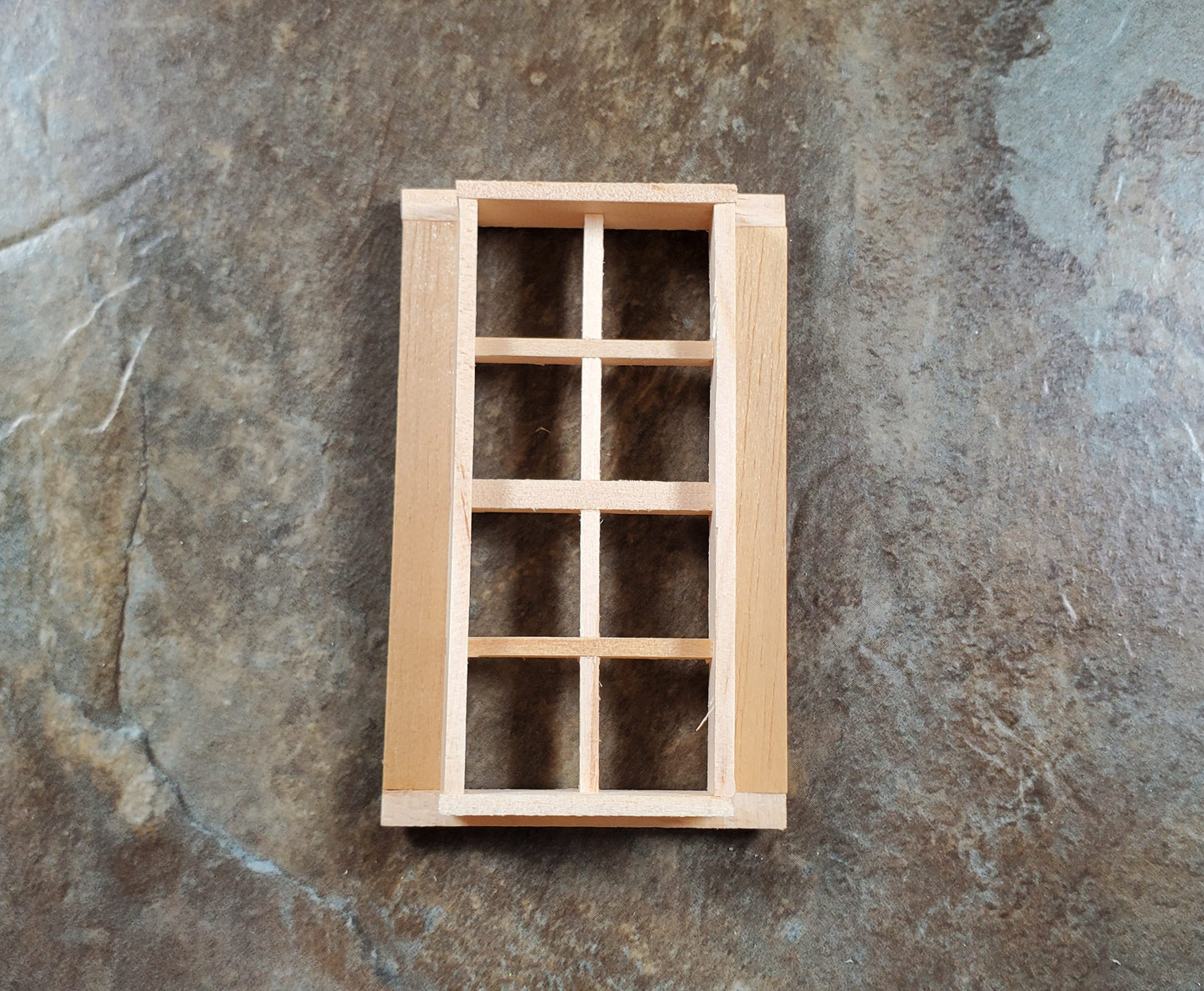 Dollhouse HALF SCALE 1:24 8 Light Window with Shutters HWH5003