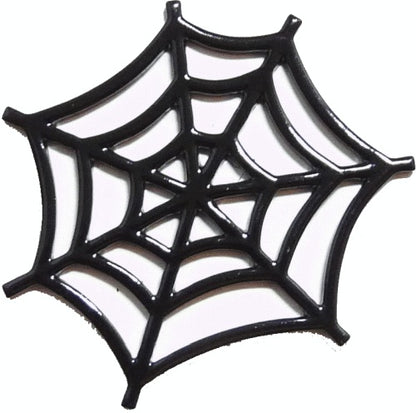 Dollhouse Halloween Black Metal Decorative Spiderweb 1:12 Scale Miniature