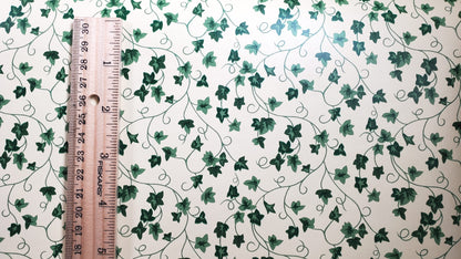 Dollhouse Wallpaper Climbing Ivy Cream 3 Sheets 1:12 Scale Miniature