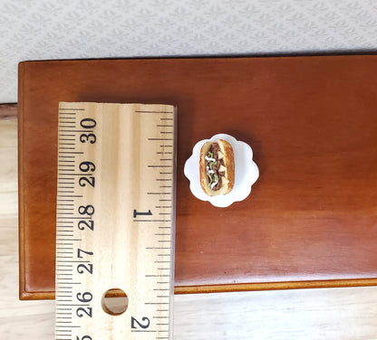 Dollhouse HALF SCALE Philly Cheese Sandwich Hoagie 1:24 Miniature Food