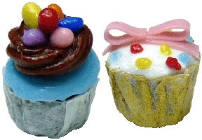 Dollhouse Springtime/Easter Cupcakes Set of 2 1:12 Scale Miniature Food
