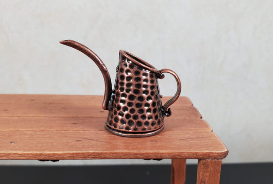 Dollhouse Metal Watering Hammered Copper Look 1:12 Scale Miniature Garden