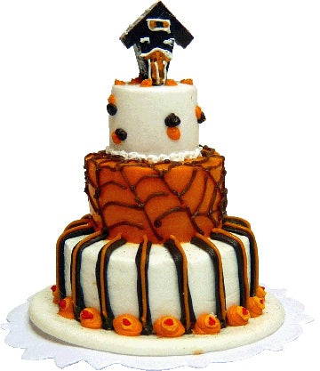 Dollhouse Spider's Hollow 3 Tier Cake 1:12 Scale Miniature Dessert Food