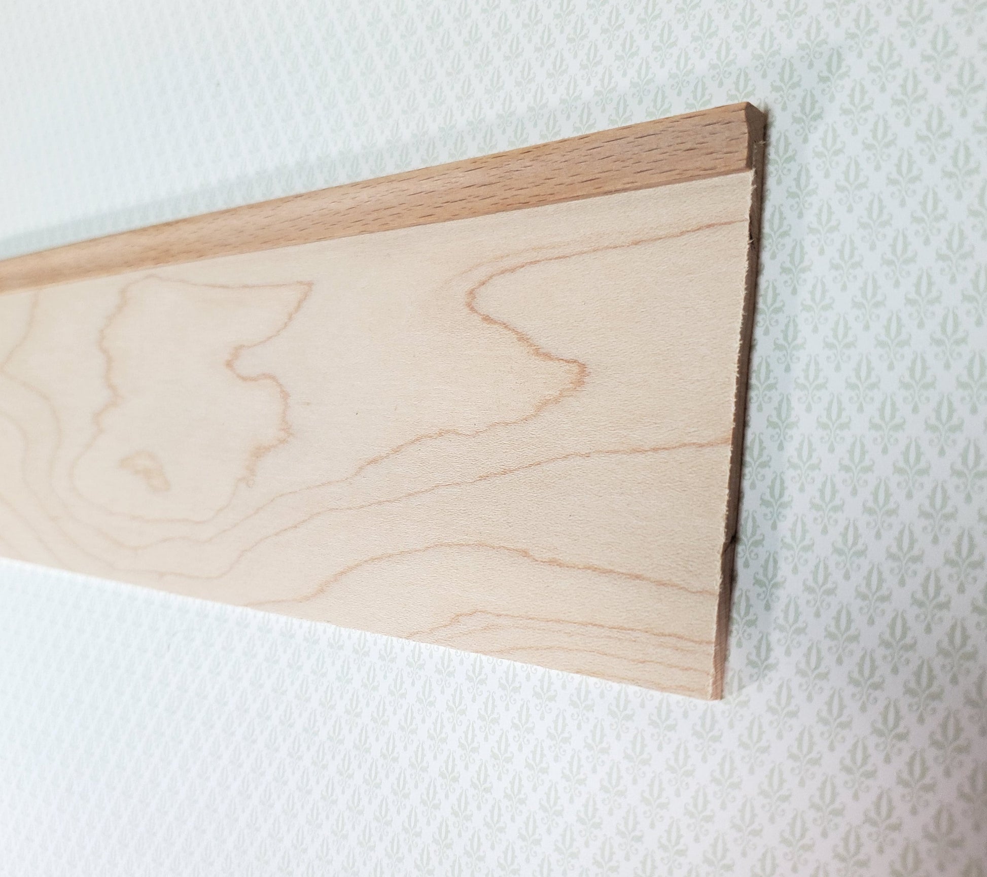 Dollhouse Chair Rail for Wainscoting Panels 5/16" tall x 18" long CLA70240