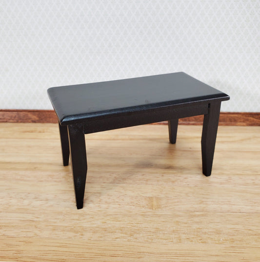 Dollhouse Small Kitchen or Dining Room Table Black 1:12 Scale Miniature Furniture