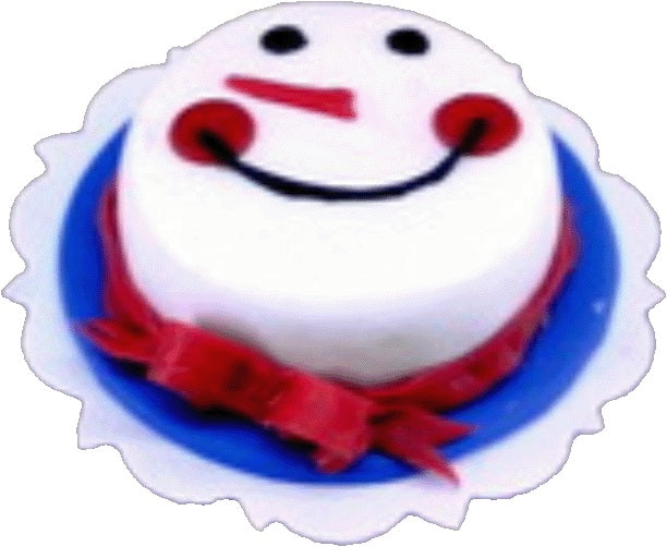 Dollhouse Snowman Holiday Cake 1:12 Scale Miniature Dessert Food