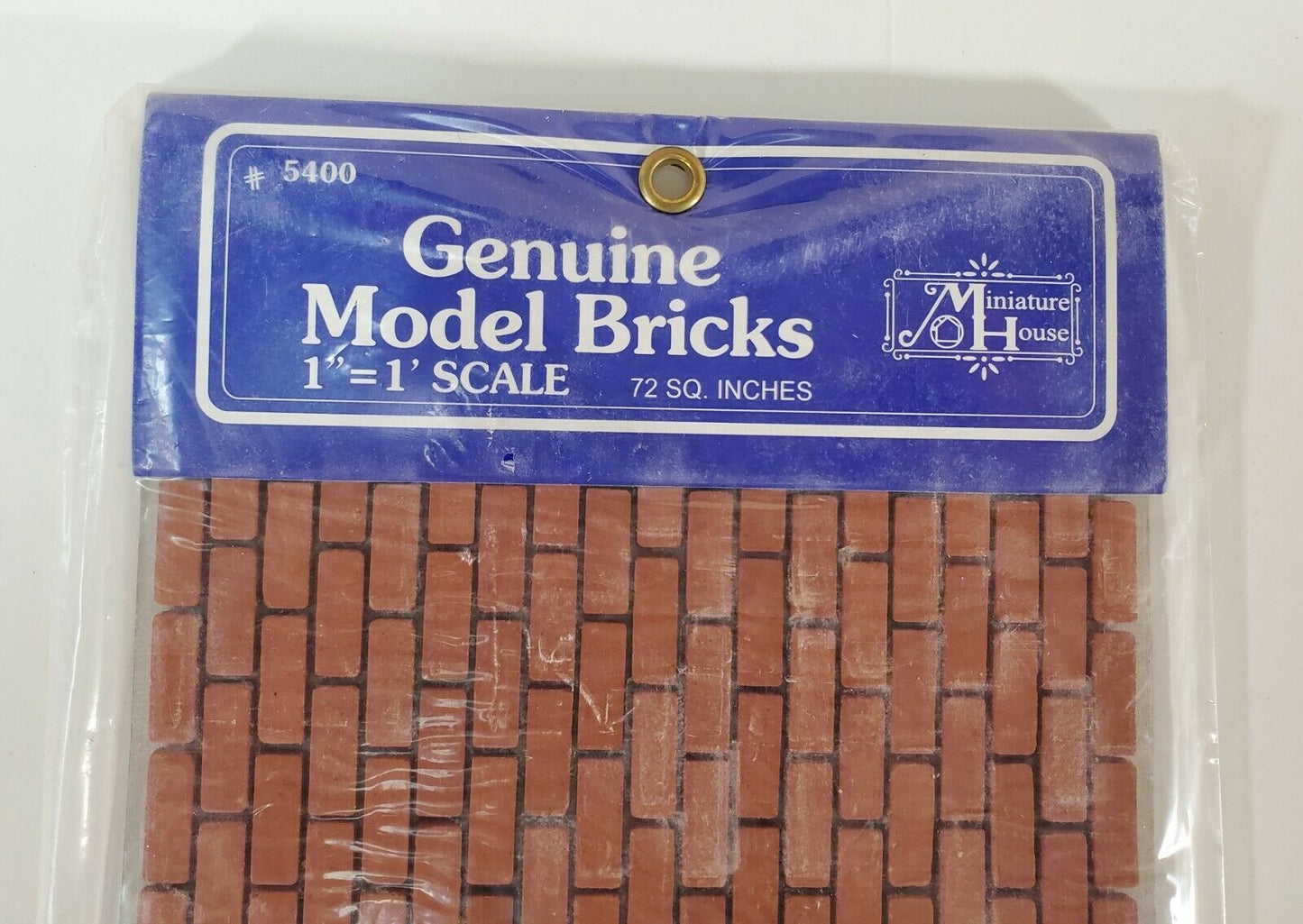 Miniature Red Bricks Kiln Fired Clay 285 Pieces 1:12 Scale Covers 72 sq inches