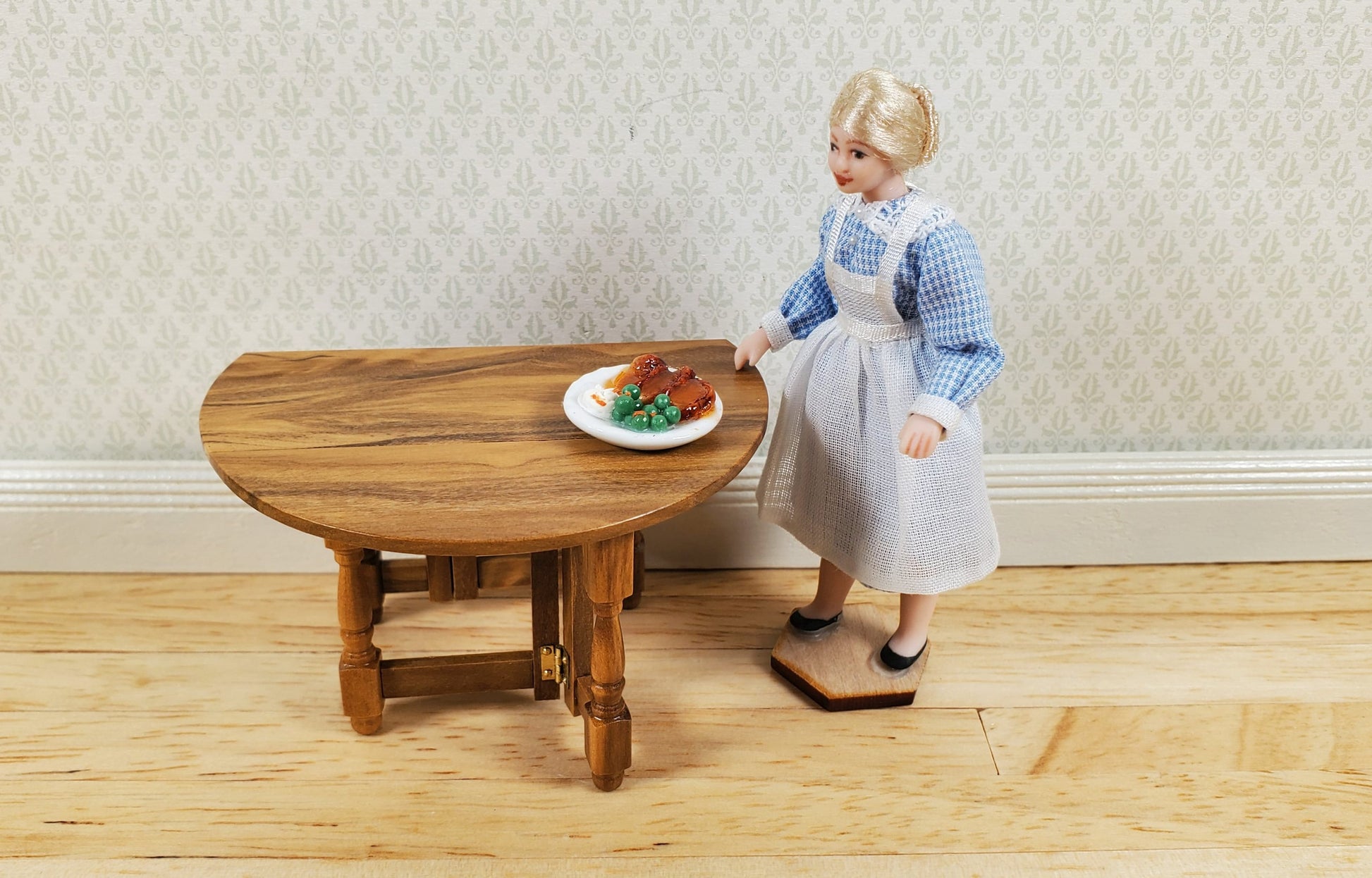 Dollhouse HALF SCALE Beef Pot Roast Dinner 1:24 Miniature Food