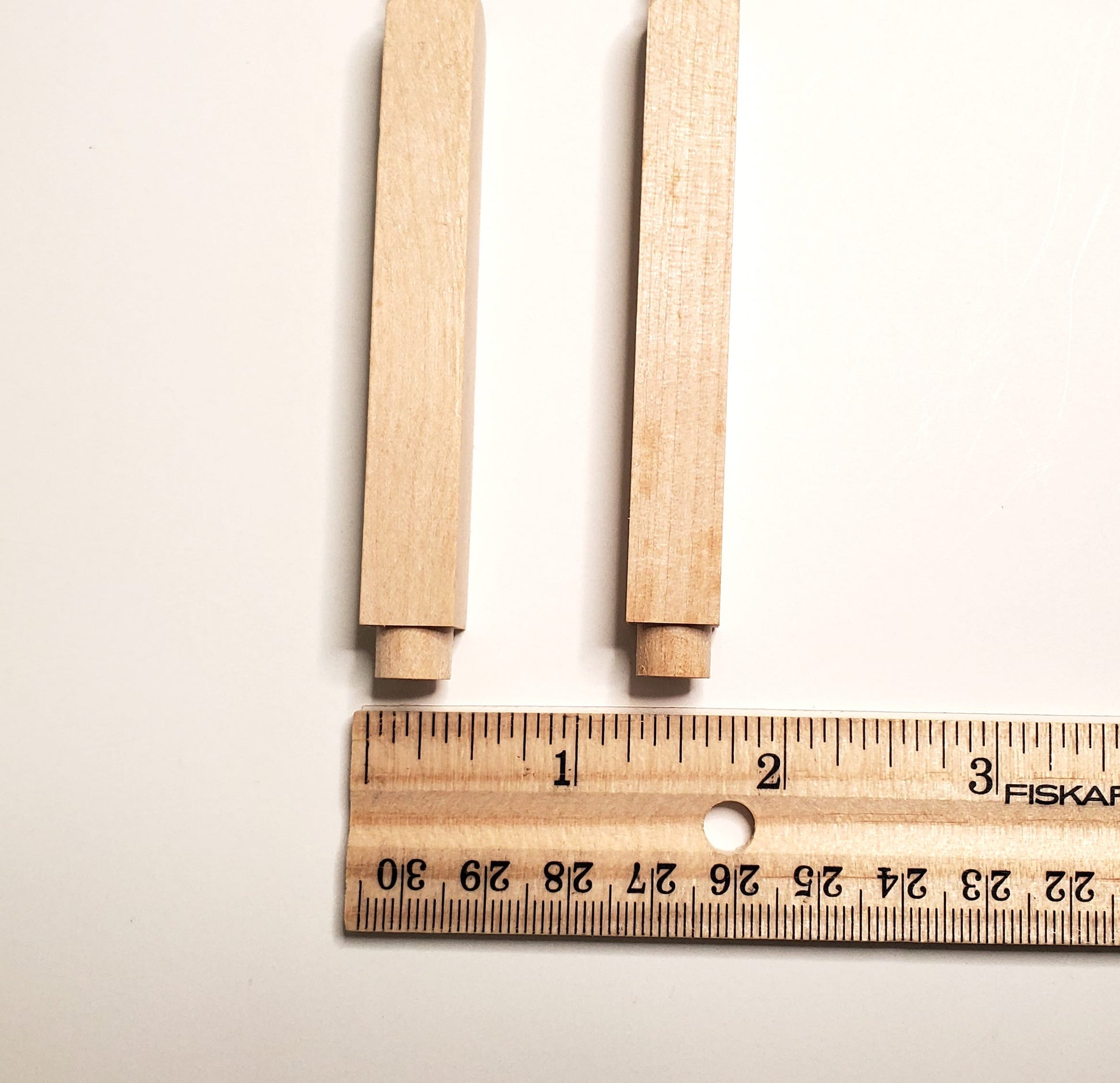 Dollhouse Veranda Porch Corner Posts 2 Pieces 1:12 Scale 9" Long Unpainted Wood