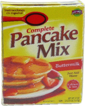 Dollhouse Pancake Mix Box 1:12 Scale Miniature Food Kitchen