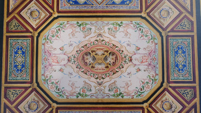 Dollhouse Ceiling Mural Wallpaper Victorian Painted Style 1:12 Scale Itsy Bitsy