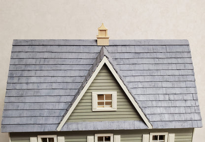 Dollhouse HALF SCALE Roof Cupola Wood Houseworks 1:24 - 45 Degree Pitch Roof