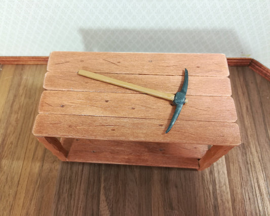 Dollhouse Miniature Pick Axe Large Gold Miners Tool 1:12 Scale Metal