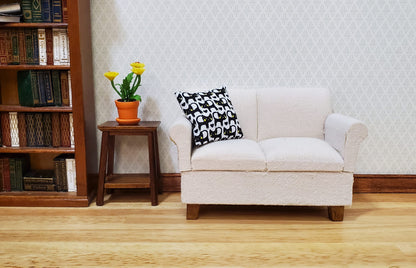 Dollhouse Pillow Black Cats Modern Handmade 1:12 Scale Miniature 1 1/2"