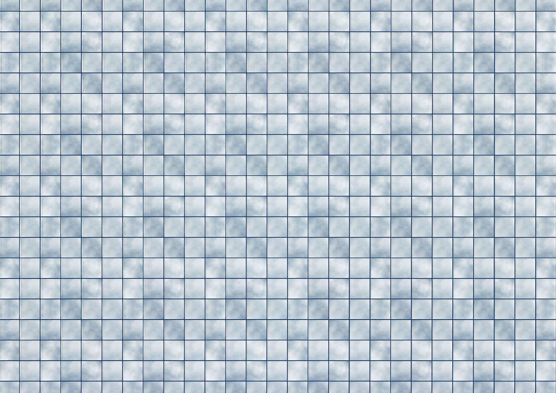 Dollhouse Blue Grey Tile Floor Lightly Embossed 1:12 Miniature Card Stock