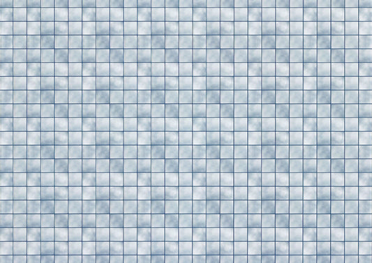 Dollhouse Blue Grey Tile Floor Lightly Embossed 1:12 Miniature Card Stock